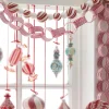 Outlet The Jolly Christmas Shop Raz 4' Red And White Striped Chain Christmas Garland G4106712