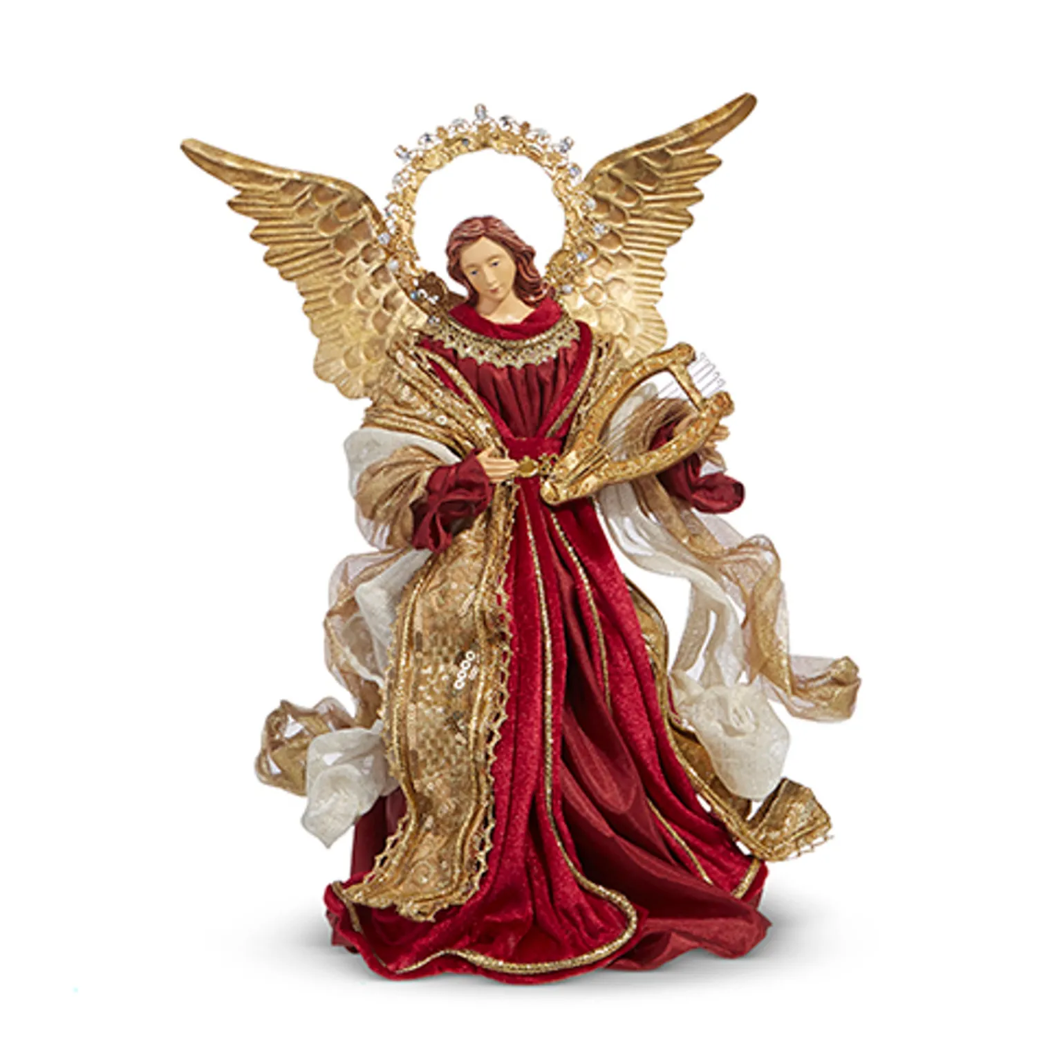 Discount The Jolly Christmas Shop Raz 15.5" Red Angel Christmas Tree Topper 4310656