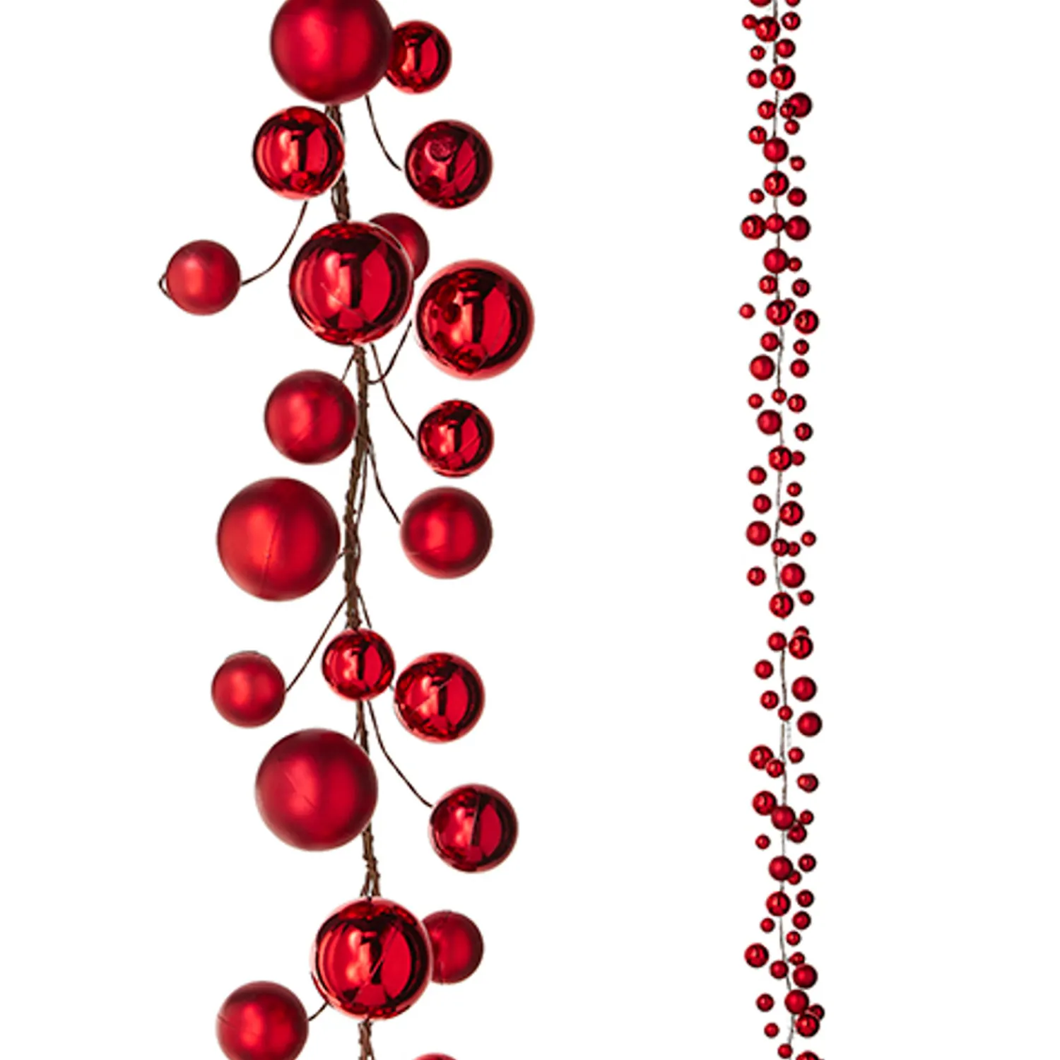 Sale The Jolly Christmas Shop Raz 6' Red Ball Christmas Garland G4202281