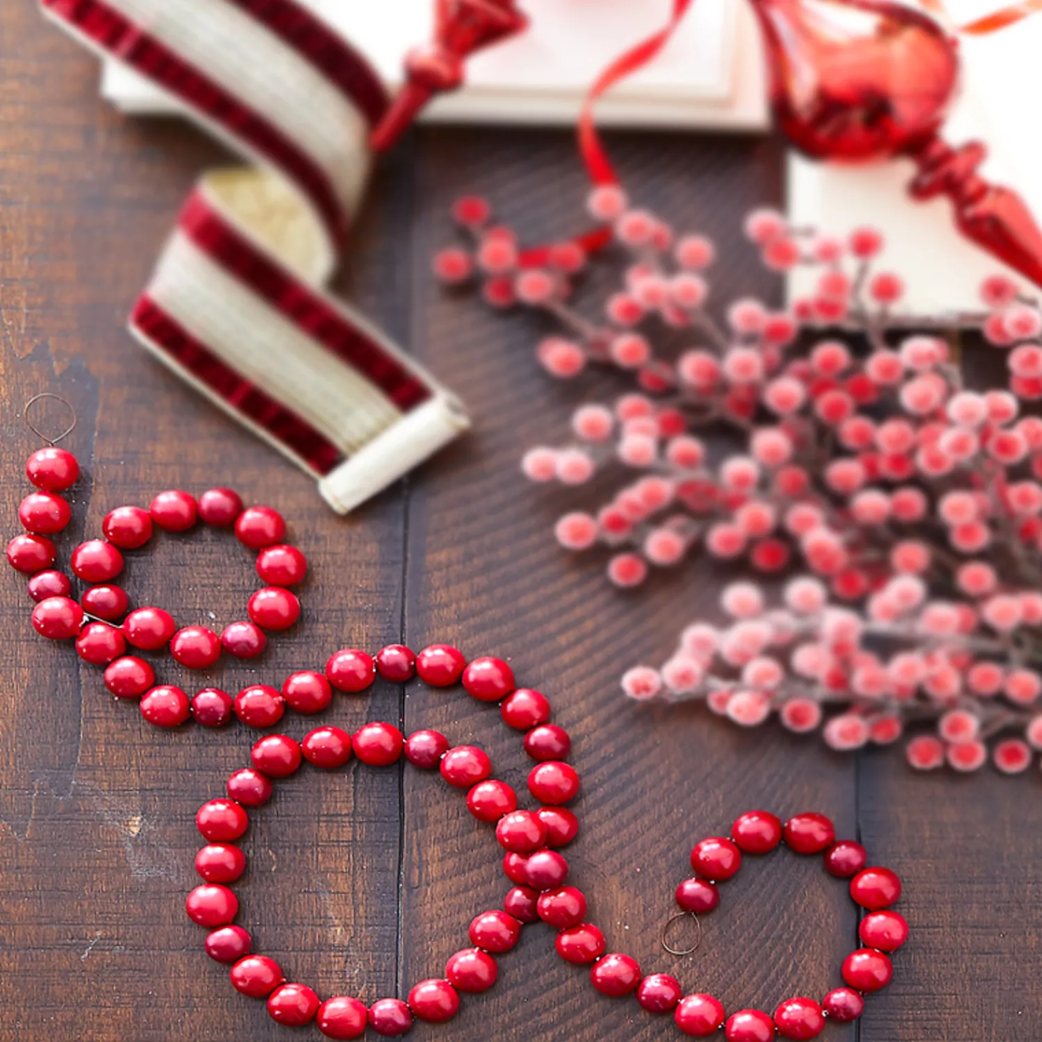 Outlet The Jolly Christmas Shop Raz 4' Red Berry Ball Christmas Tree Garland G4206719