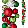 Online The Jolly Christmas Shop Raz 4' Red, Green, White Ball Ornament Christmas Garland G4322706