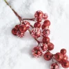 Hot The Jolly Christmas Shop Raz 27" Red Iced Ball Christmas Tree Spray F4206873