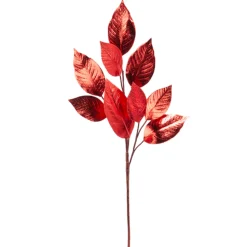 Discount The Jolly Christmas Shop Raz 34.5" Red Metallic Leaf Christmas Tree Spray F4310301
