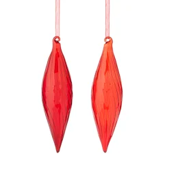 Discount The Jolly Christmas Shop Raz 8" Red Teardrop Glass Christmas Ornament 4222877