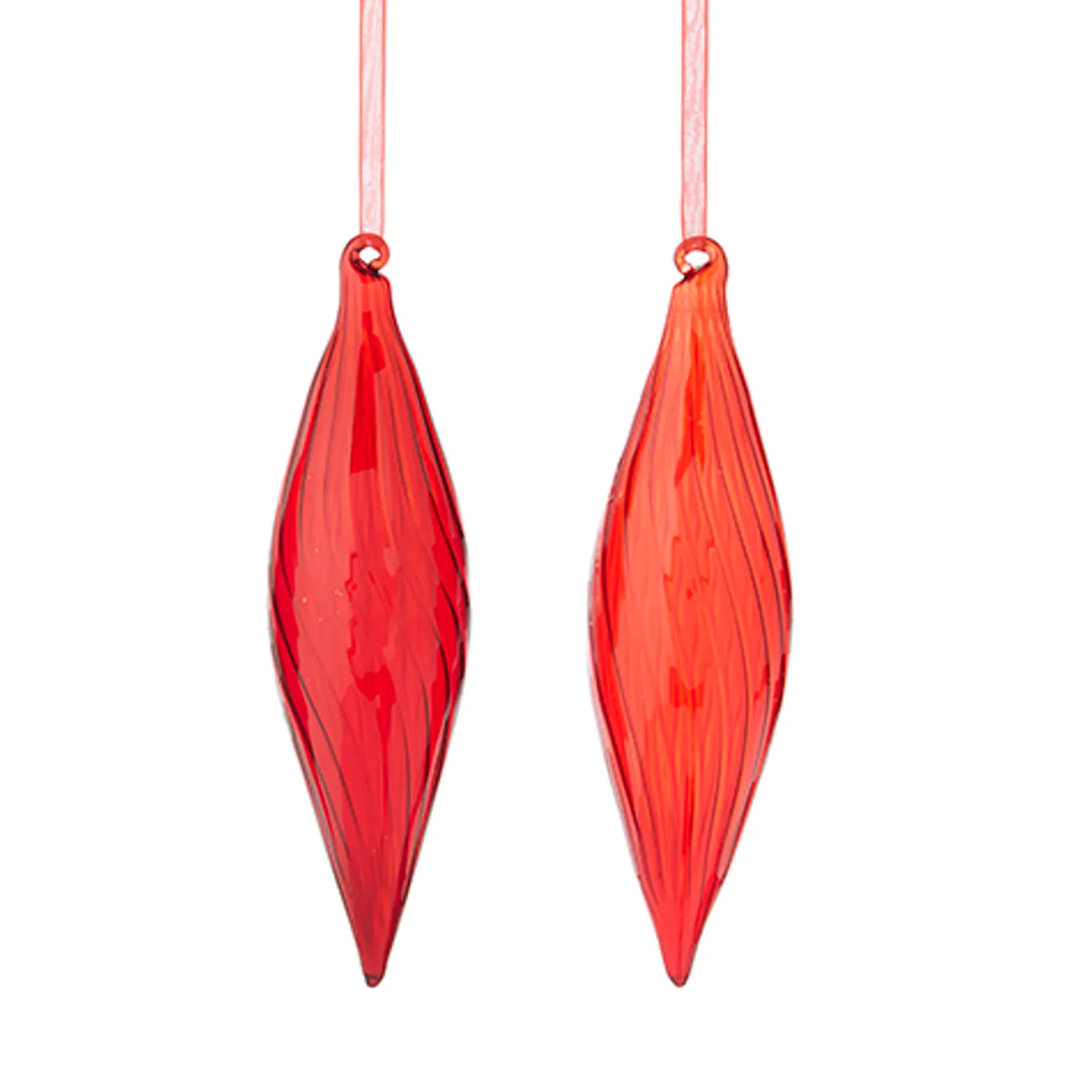 Discount The Jolly Christmas Shop Raz 8" Red Teardrop Glass Christmas Ornament 4222877