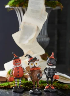 The Jolly Christmas Shop Raz 8" Retro Halloween Party Friends Figures Decoration Set Of 3 4412117