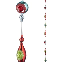 New The Jolly Christmas Shop Raz 6' Retro Ornament Christmas Tree Glass Garland G4122805