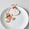 The Jolly Christmas Shop Raz 5" Set Of 2 Gingerbread Cookie Christmas Ornament 4116521