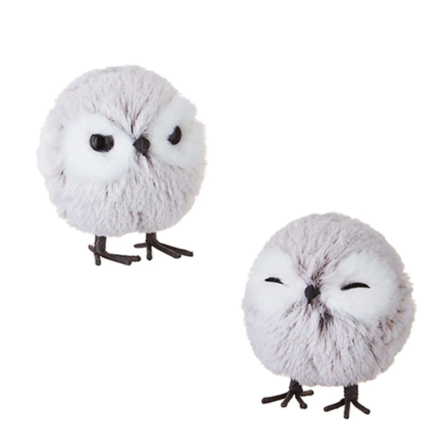 Best The Jolly Christmas Shop Raz 4" Set Of 2 Owl Christmas Ornament 4203486