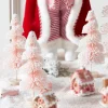 Discount The Jolly Christmas Shop Raz 9" Set Of 3 Pink Snowy Bottle Brush Trees 4316059