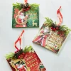 Clearance The Jolly Christmas Shop Raz 4.5" Set Of 3 Santa's Musical Orchestra Christmas Ornaments 4316123