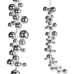 Discount The Jolly Christmas Shop Raz 4' Silver Ball Christmas Garland G3832769