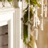 Clearance The Jolly Christmas Shop Raz 3' Silver Beaded Tassel Christmas Tree Garland G4327302