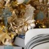 The Jolly Christmas Shop Raz 34" Silver Laurel Leaf Christmas Tree Spray F4322798