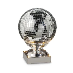 Outlet The Jolly Christmas Shop Raz 7.75" Silver Or Pink Animated Spinning Disco Ball Christmas Decoration