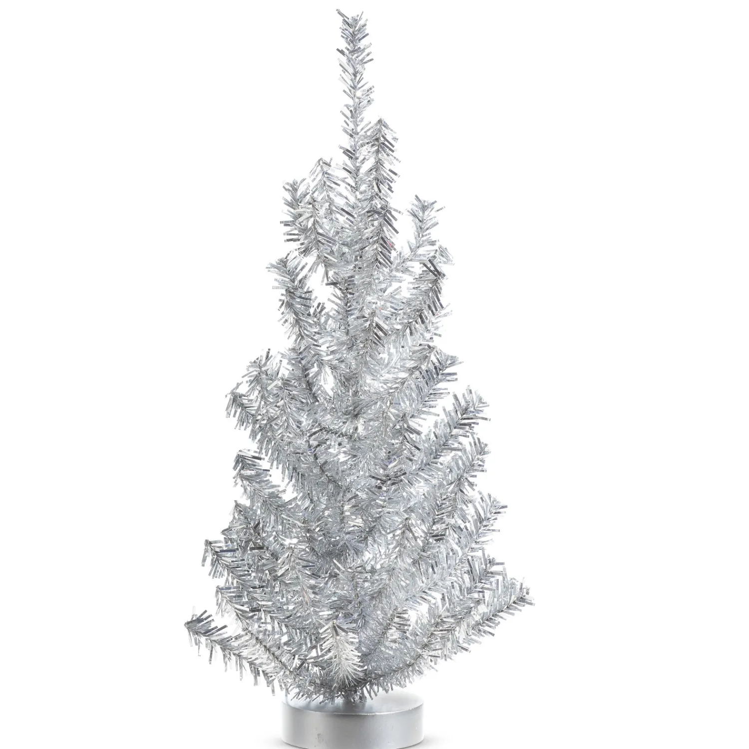 Best The Jolly Christmas Shop Raz 11.5" Silver Tinsel Christmas Tree 4319196