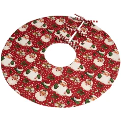 Sale The Jolly Christmas Shop Raz 24" Small Red Or Green Retro Santa Christmas Tree Skirt