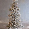 Clearance The Jolly Christmas Shop Raz 7.5' Snake Light Flocked Silverado Fir Christmas Tree T4152003
