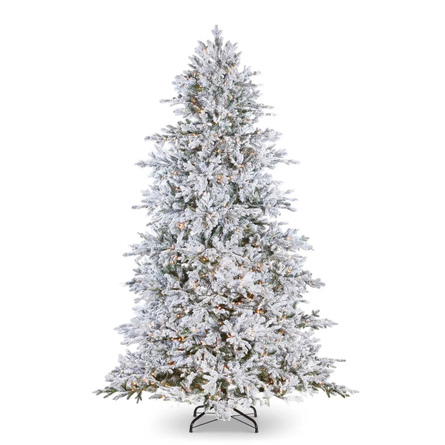 Clearance The Jolly Christmas Shop Raz 7.5' Snake Light Flocked Silverado Fir Christmas Tree T4152003