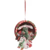 New The Jolly Christmas Shop Raz 5.5" Snowman And Tree Cut Out Vintage Inspired Christmas Ornament 4415632