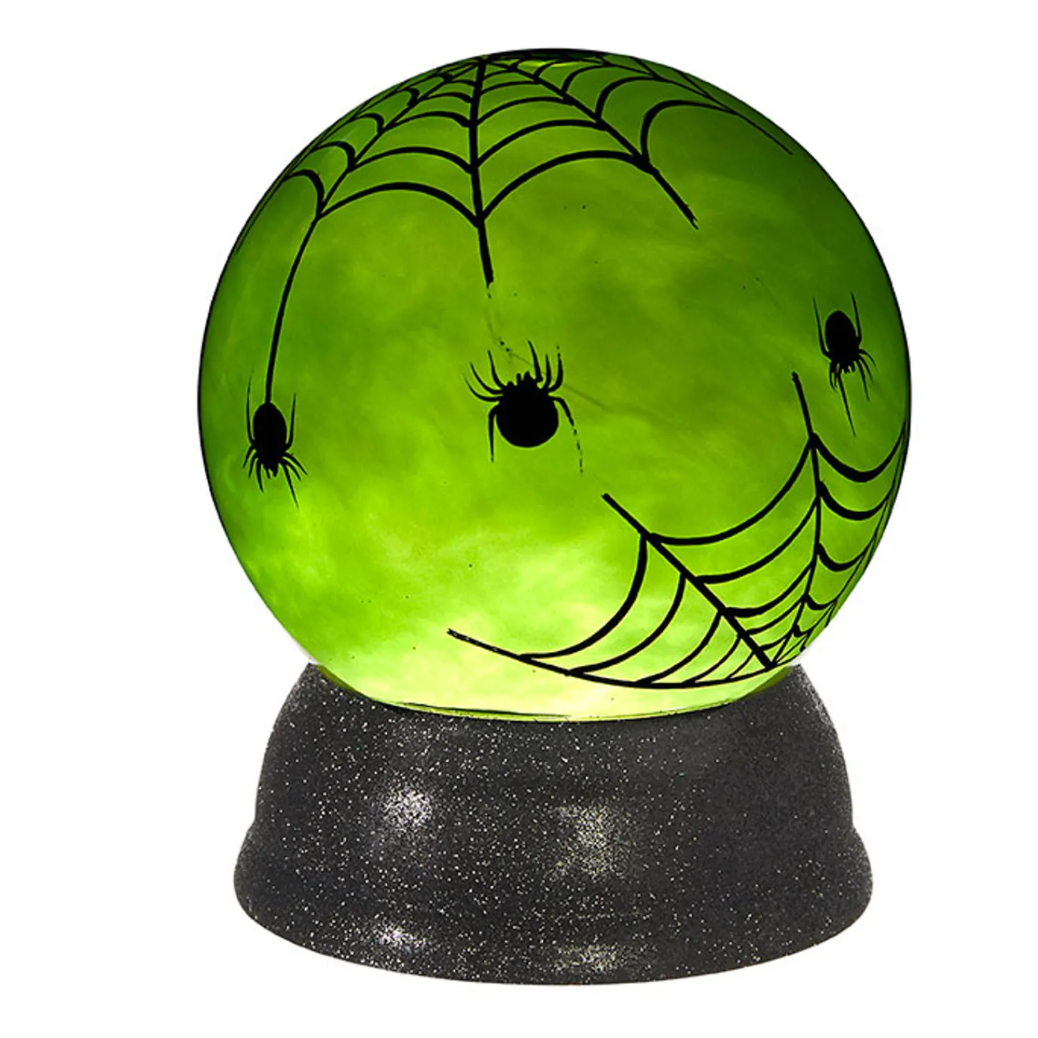 Best The Jolly Christmas Shop Raz 6" Spider Web Lighted Globe Halloween Decoration 4019116