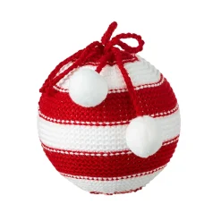 Discount The Jolly Christmas Shop Raz 5" Striped Knit Ball Christmas Ornament 4116339