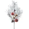 New The Jolly Christmas Shop Raz 28" Tinsel And Ball Ornament Christmas Tree Spray F4302401
