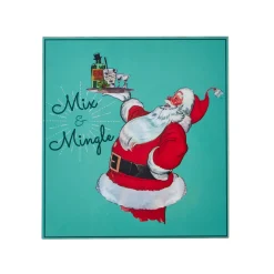 Best The Jolly Christmas Shop Raz 9.5" Vintage Inspired Mix & Mingle High Shine Wall Block Christmas Sign 4159070