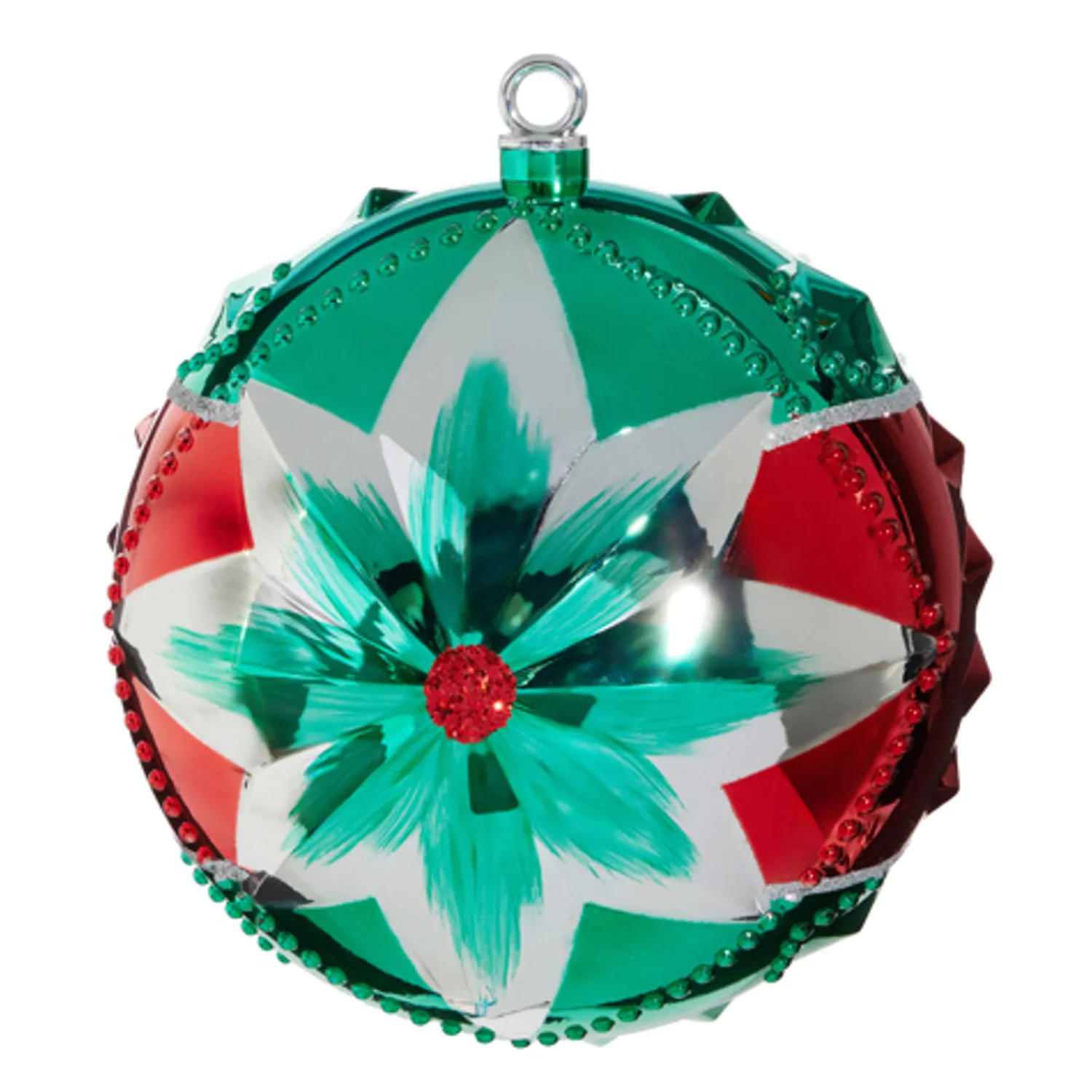 Best The Jolly Christmas Shop Raz 10" Vintage Inspired Star Large Ball Christmas Ornament 4432722