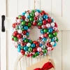 Outlet The Jolly Christmas Shop Raz 19.5" Vintage Ornament And Tinsel Christmas Wreath W4332715
