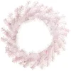 Sale The Jolly Christmas Shop Raz 22" White And Pink Tinsel Christmas Wreath W4402271