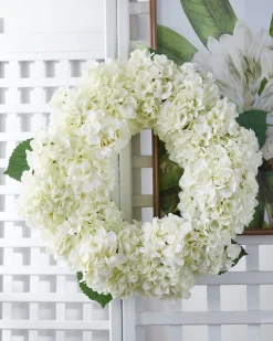 Best The Jolly Christmas Shop Raz 26" White Hydrangea Spring Wreath W4441808