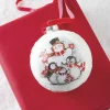 Discount The Jolly Christmas Shop Raz 5" Winter Friends Glass Ball Christmas Ornament 4124550
