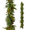 Clearance The Jolly Christmas Shop Raz 6.5' X 14" Pre-Lit Blue Ridge Mountain Pine Real Feel Christmas Garland G4409589