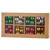 Outlet The Jolly Christmas Shop Raz Box Of 8 3.25" Cluster Ball Glass Christmas Ornaments 4220977
