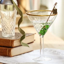The Jolly Christmas Shop Raz Eric Cortina 4.75" Elegant Martini Glass Christmas Ornament 4353120