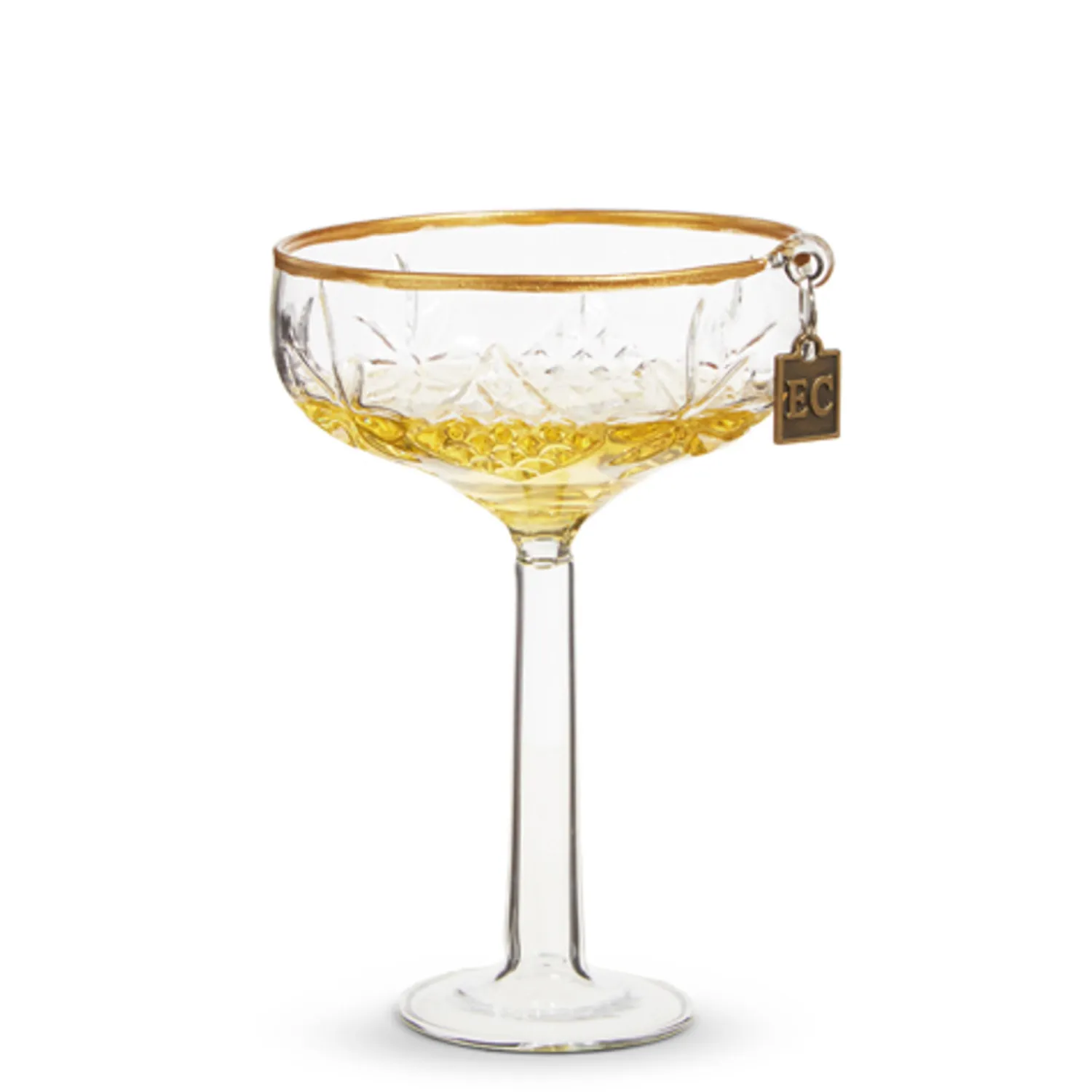 Online The Jolly Christmas Shop Raz Eric Cortina 4.5" Elegant Coupe Champagne Glass Christmas Ornament 4353121