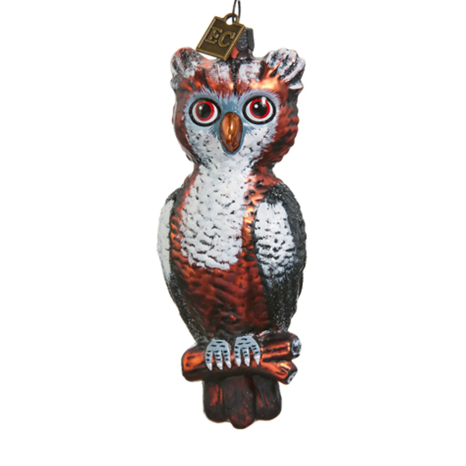 Best The Jolly Christmas Shop Raz Eric Cortina 4.75" Give A Hoot Glass Halloween Ornament 4453116