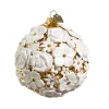 New The Jolly Christmas Shop Raz Eric Cortina 4" Mixed Flower Blossom Ball Glass Christmas Ornament 4453156