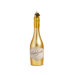Discount The Jolly Christmas Shop Raz Eric Cortina 5.75" Or 8.25" Congratulations Gold Champagne Glass Christmas Ornament