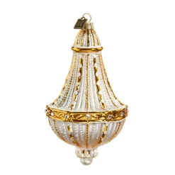 The Jolly Christmas Shop Raz Eric Cortina 5.75" Or 8" Estate Chandelier Glass Christmas Ornament