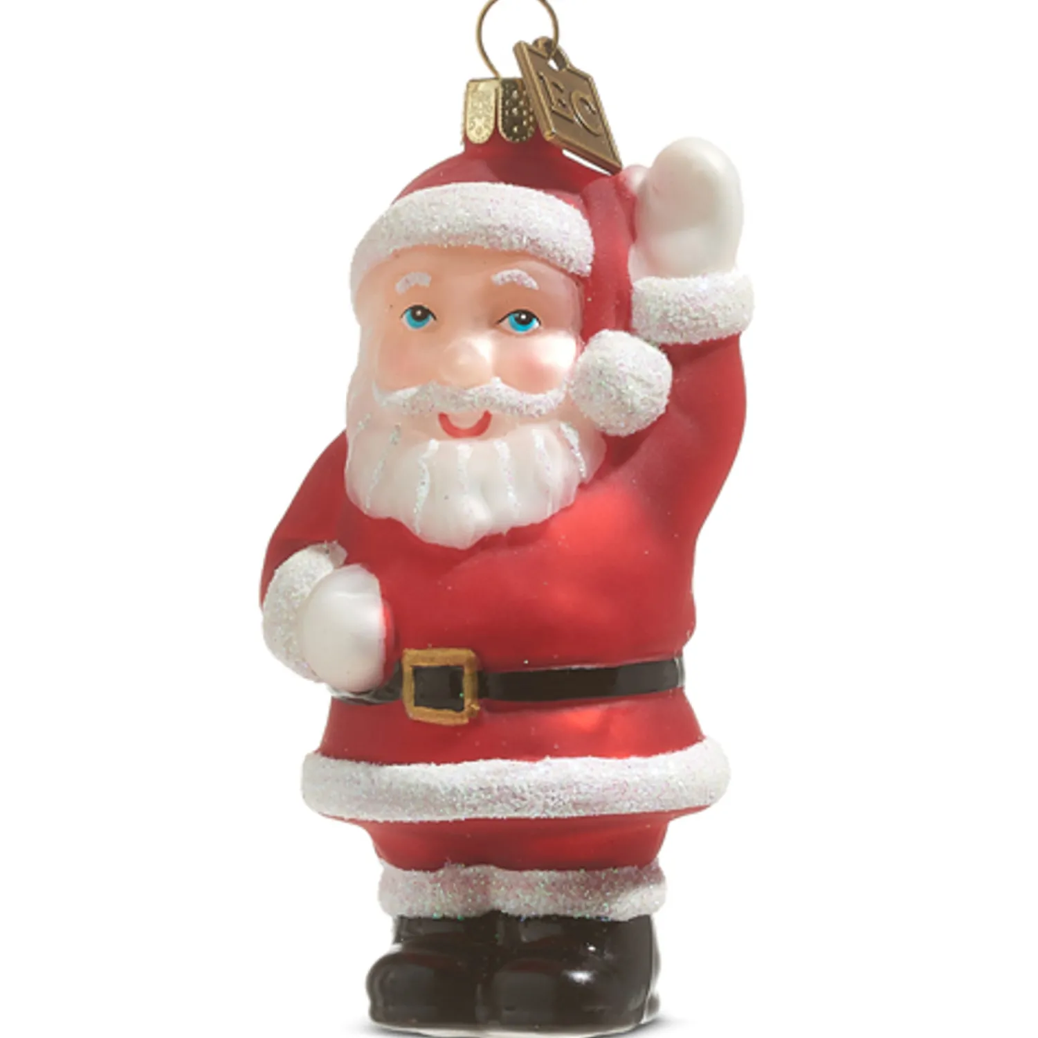 Sale The Jolly Christmas Shop Raz Eric Cortina 3.5" Or 8" Waving Santa Blow Mold Glass Christmas Ornament