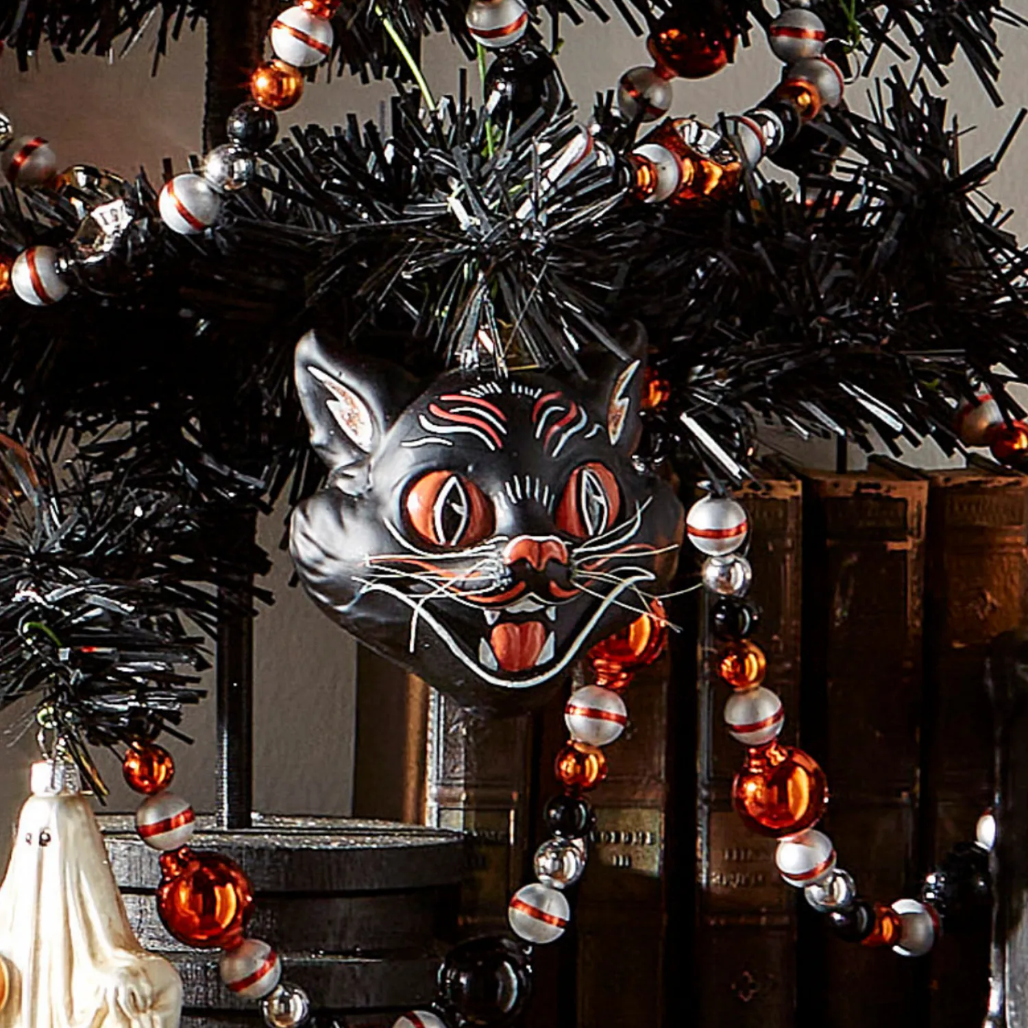 Sale The Jolly Christmas Shop Raz Eric Cortina 4" Scaredy Cat Glass Halloween Ornament 4453112