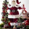 Best The Jolly Christmas Shop Raz Eric Cortina 24" Traditional Jeweled Santa With Lighted Christmas Tree Figure 4415628
