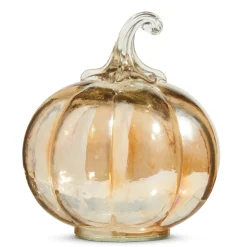 Sale The Jolly Christmas Shop Raz Glass Pumpkins Fall Or Halloween Decoration