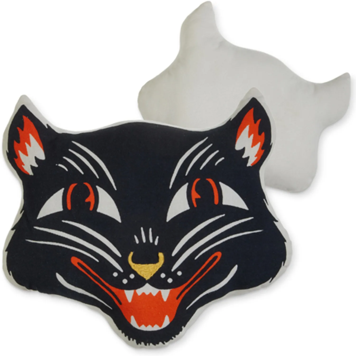 New The Jolly Christmas Shop Raz Jack O Lantern Pumpkin Or Scaredy Cat Cut Out Halloween Pillow