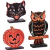 Discount The Jolly Christmas Shop Raz Jack O Lantern, Scaredy Cat, Or Owl Block Cut Out Standing Halloween Sign