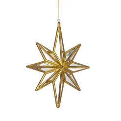 Best The Jolly Christmas Shop Raz Large Gold Mirrored Star Christmas Ornament