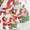 Hot The Jolly Christmas Shop Raz 24"or 3' Santa With List Cut Out Christmas Decoration