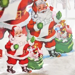 Hot The Jolly Christmas Shop Raz 24"or 3' Santa With List Cut Out Christmas Decoration